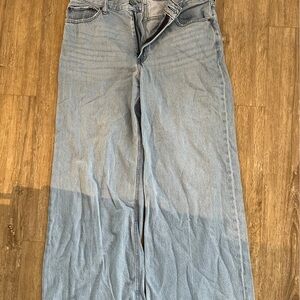Abercrombie & Fitch Light Blue Wide Leg Jeans